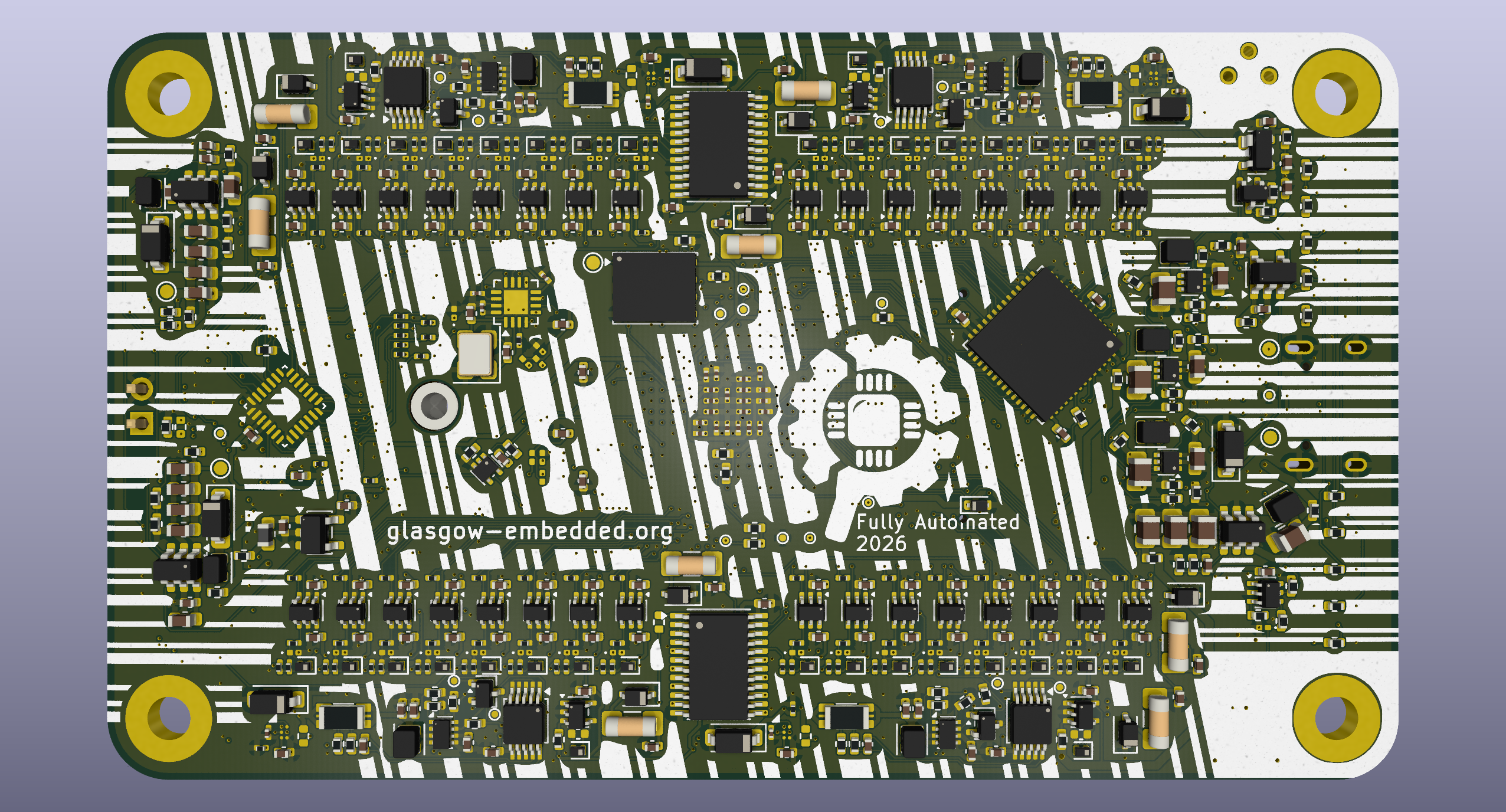 Overview of the Glasgow PCB (back)